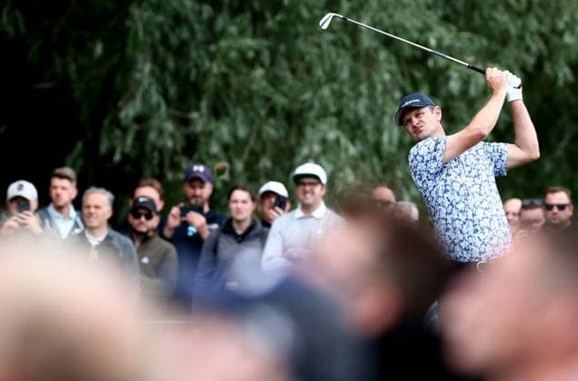 Mandatory Credit: Photo by James Marsh Shutterstock (13987425am) Justin Rose of England during his round. Betfred British Masters, Day Three, Golf, The Belfry Golf Club, Sutton Coldfield, UK - 01 Jul 2023 Betfred British Masters, Day Three, Golf, The Belfry Golf Club, Sutton Coldfield, UK - 01 Jul 2023 Copyright: xJamesxMarsh Shutterstockx 13987425am