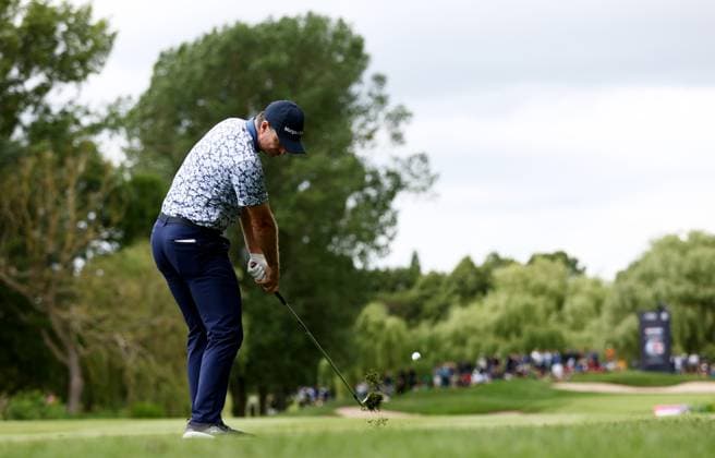 Mandatory Credit: Photo by James Marsh Shutterstock (13987425bb) Justin Rose of England during his round. Betfred British Masters, Day Three, Golf, The Belfry Golf Club, Sutton Coldfield, UK - 01 Jul 2023 Betfred British Masters, Day Three, Golf, The Belfry Golf Club, Sutton Coldfield, UK - 01 Jul 2023 Copyright: xJamesxMarsh Shutterstockx 13987425bb