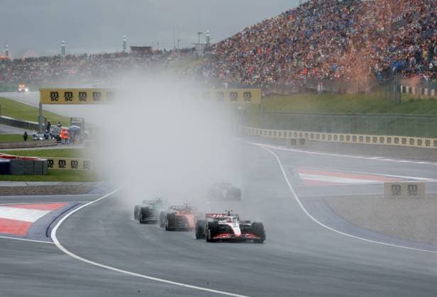27 Nico Hulkenberg DEU, MoneyGram Haas F1 Team , 55 Carlos Sainz ESP, Scuderia Ferrari , F1 Grand Prix of Austria at Red Bull Ring on July 1, 2023 in Spielberg, Austria Photo by HOCH ZWEI Spielberg Austria