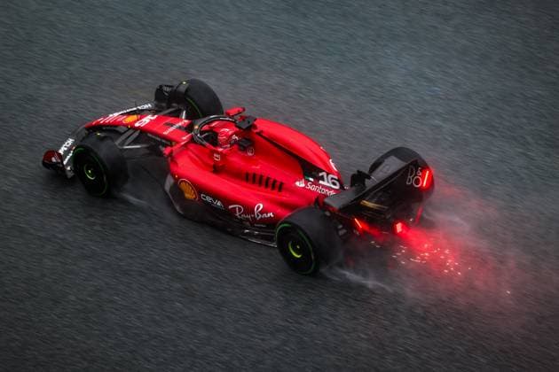 16 LECLERC Charles (mco), Scuderia Ferrari SF-23, action during the 2023 Formula 1 Rolex Grosser Preis von Osterreich, 2023 Austrian Grand Prix, 9th round of the 2023 Formula One World Championship, WM, Weltmeisterschaft from June 30 to July 2, 2023 on the Red Bull Ring, in Spielberg, Austria - F1 - AUSTRIAN GRAND PRIX 2023 DPPI Panoramic  00123022_GOOD3955 