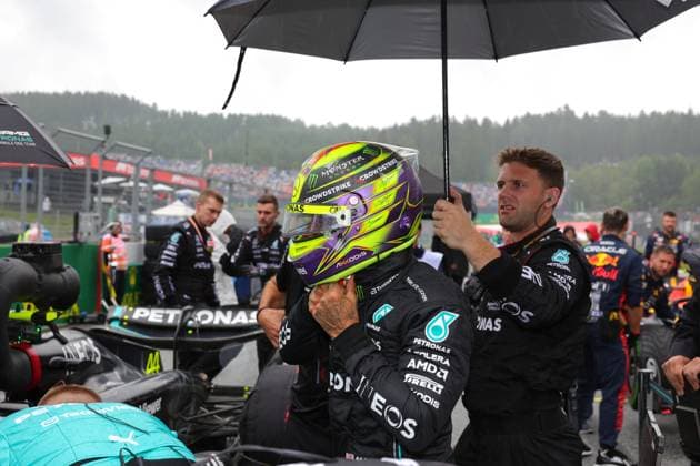 44 Lewis Hamilton GBR, Mercedes AMG Petronas F1 Team , F1 Grand Prix of Austria at Red Bull Ring on July 1, 2023 in Spielberg, Austria Photo by HOCH ZWEI Spielberg Austria