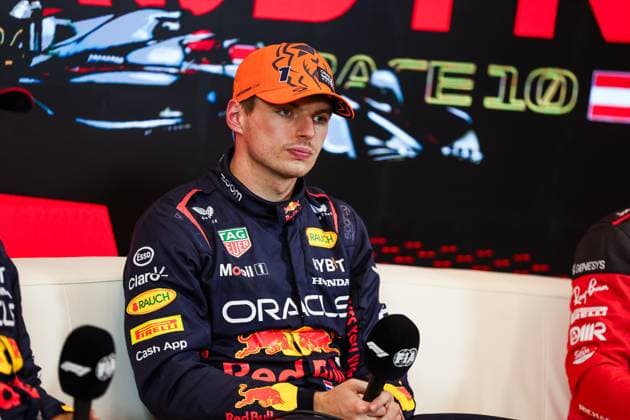 VERSTAPPEN Max (ned), Red Bull Racing RB19, portrait during the 2023 Formula 1 Rolex Grosser Preis von Osterreich, 2023 Austrian Grand Prix, 9th round of the 2023 Formula One World Championship, WM, Weltmeisterschaft from June 30 to July 2, 2023 on the Red Bull Ring, in Spielberg, Austria - F1 - AUSTRIAN GRAND PRIX 2023 DPPI Panoramic  00123022_GOOD4488 