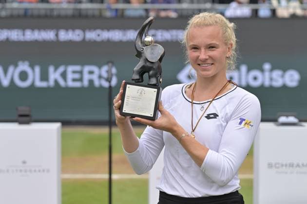 Tennis, WTA Tournament in Bad Homburg, Katerina Siniakova wins in the final against Lucia Bronzetti