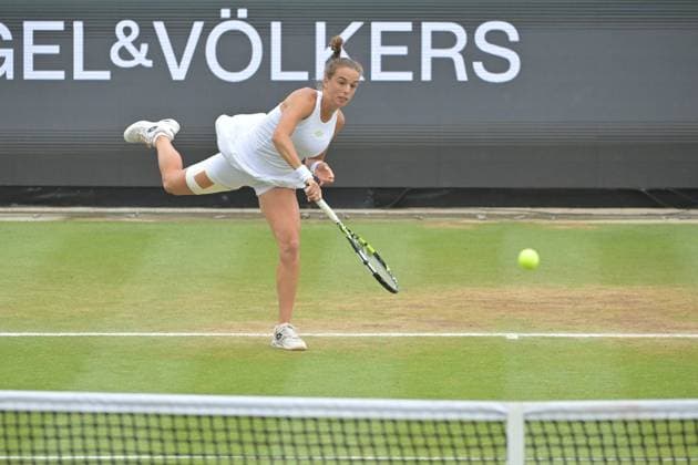 01 07 2023, xbrx, tennis bad homburg open wta 250, emspor, v l FINALS, bronzetti, lucia ITA , plays the ball, focused, concentrated bad homburg