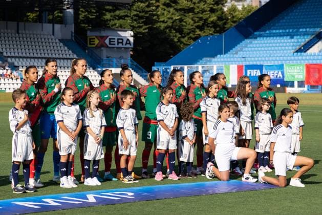 Italy team line up, Mannschaftsbild, Totale during the WomenÃ‚Â s International Friendly, Länderspiel, Nationalmannschaft match between Italy and Morocco at Stadio Paolo Mazza on July 01, 2023 in Ferrara, Italy. Ã‚ Photo: Cinzia Camela.  Copyright: xCinziaxCamela IPAxSportx xipa-agx xIPAxSportx 0 IPA_IPA38994210