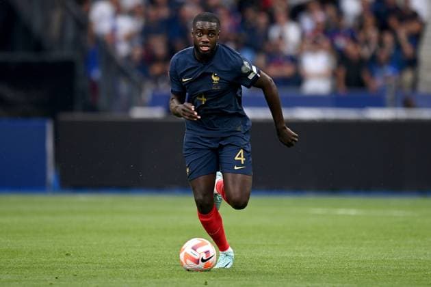 France v Greece: Group B - UEFA EURO, EM, Europameisterschaft,Fussball 2024 Qualifying Round Dayot Upamecano of France on the ball during the UEFA EURO 2024 Qualifying Round Group B match between France and Greece at Stade de France on June 19, 2023 in Paris, France. Paris Stade de France France France Copyright: xSportsphoto Sportsphoto APLx 13951340