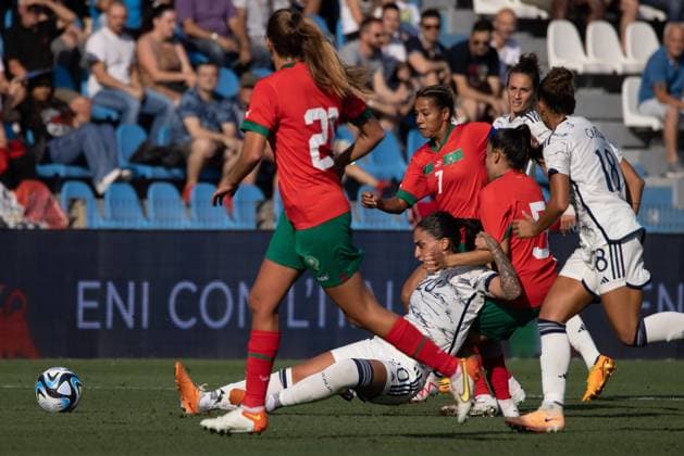 Martina Piemonte of Italy in action during the WomenÃ‚Â s International Friendly, Länderspiel, Nationalmannschaft match between Italy and Morocco at Stadio Paolo Mazza on July 01, 2023 in Ferrara, Italy. Ã‚ Photo: Cinzia Camela.  Copyright: xCinziaxCamela IPAxSportx xipa-agx xIPAxSportx 0 IPA_IPA38995175