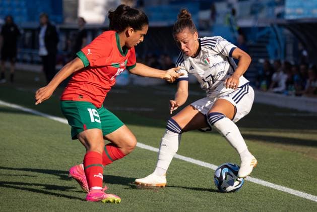 Lisa Boattin of Italy in action during the WomenÃ‚Â s International Friendly, Länderspiel, Nationalmannschaft match between Italy and Morocco at Stadio Paolo Mazza on July 01, 2023 in Ferrara, Italy. Ã‚ Photo: Cinzia Camela.  Copyright: xCinziaxCamela IPAxSportx xipa-agx xIPAxSportx 0 IPA_IPA38995180