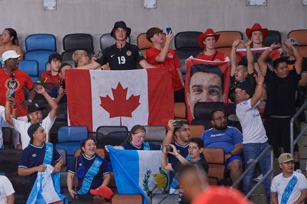RECORD DATE NOT STATED 2023 CONCACAF Gold Cup Guatemala vs Canada Fans o Aficion during the game Guatemala vs Canada, corresponding to group D of the CONCACAF Gold Cup 2023, at Shell Energy Stadium, on July 01, 2023. <br><br> Fans o Aficion durante el partido Guatemala vs Canada, correspondiente al grupo D de la Copa Oro de la CONCACAF 2023, en el Shell Energy Stadium, el 01 de Julio de 2023. HOUSTON TEXAS ESTADOS UNIDOS  Copyright: xCristianxdexMarchenax 20230701204908_CGC_23_GD_GUA_CAN_FANS14