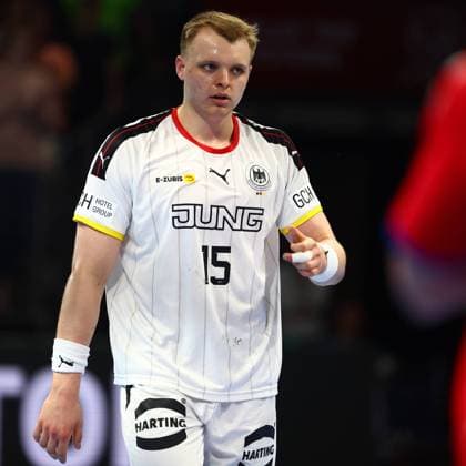 Justus Fischer Germany Germany vs Serbia, Handball, U21 World Championship, 01 07 2023 Germany vs Serbia, Handball, U21 World Championship, 01 07 2023 Berlin Copyright: xEibner-Pressefotox EP_RWS