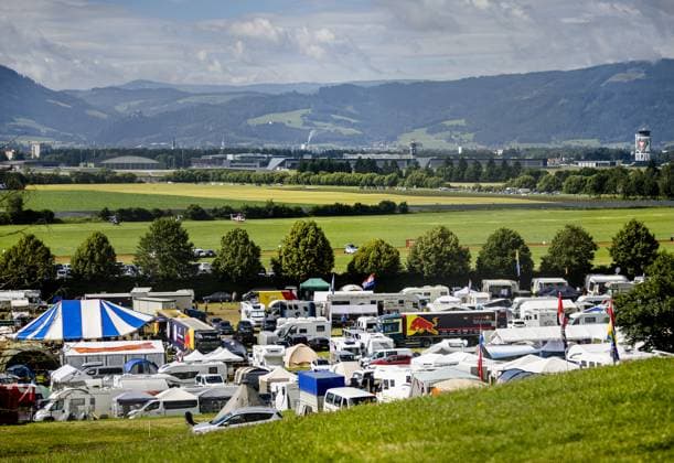 SPIELBERG - An overview of campsites ahead of the Austrian Grand Prix at the Red Bull Ring on July 02, 2023 in Spielberg, Austria. ANP SEM VAN DER WAL F1 Grand Prix of Austria 2023 xVIxANPxSportx xxANPxIVx 472892940 originalFilename: 472892940.jpg