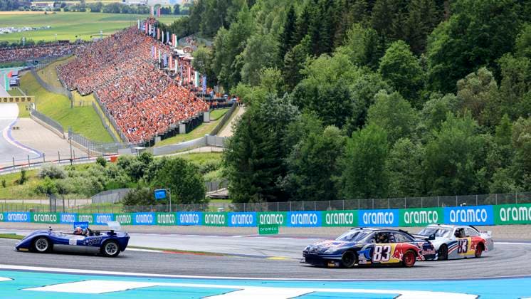 FORMULA 1 - GP of Austria 2023 SPIELBERG,AUSTRIA,02.JUL.23 - MOTORSPORTS, FORMULA 1 - Grand Prix of Austria, Red Bull Ring, legends parade. Image shows David Coulthard ina NASCAR, Motorsport, USA  GEPAxpictures xMarioxBuehner