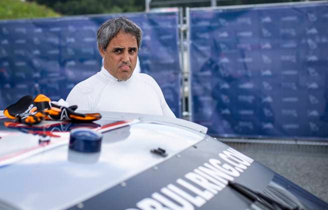 Sport Bilder des Tages FORMULA 1 - GP of Austria 2023 SPIELBERG,AUSTRIA,02.JUL.23 - MOTORSPORTS, FORMULA 1 - Grand Prix of Austria, Red Bull Ring, legends parade. Image shows Juan Pablo Montoya (COL).  GEPAxpictures xWolfgangxJannach