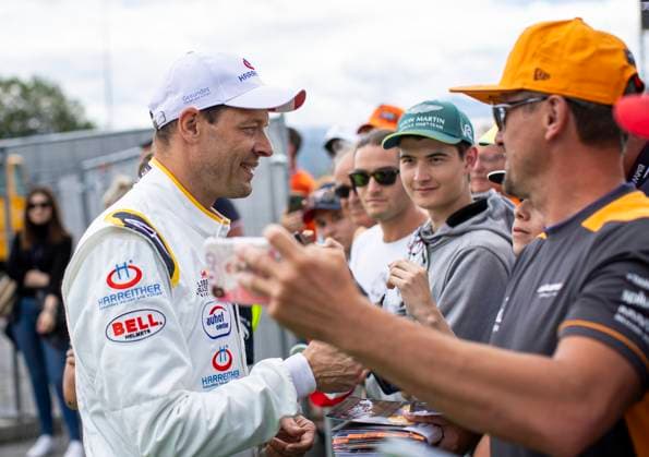 FORMULA 1 - GP of Austria 2023 SPIELBERG,AUSTRIA,02.JUL.23 - MOTORSPORTS, FORMULA 1 - Grand Prix of Austria, Red Bull Ring, legends parade. Image shows Alexander Wurz (AUT).  GEPAxpictures xWolfgangxJannach