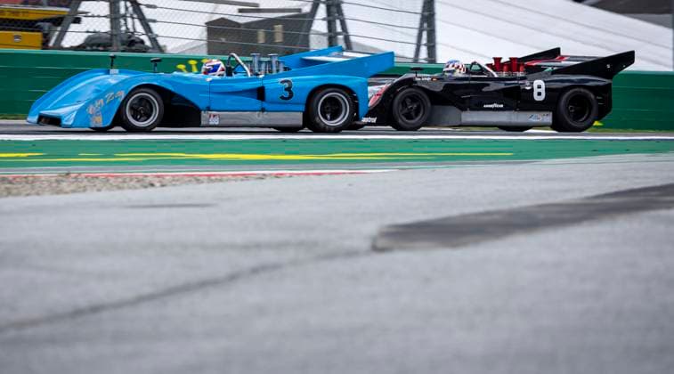FORMULA 1 - GP of Austria 2023 SPIELBERG,AUSTRIA,02.JUL.23 - MOTORSPORTS, FORMULA 1 - Grand Prix of Austria, Red Bull Ring, legends parade. Image shows Jos Verstappen (NED) and Alexander Wurz (AUT).  GEPAxpictures xWolfgangxJannach