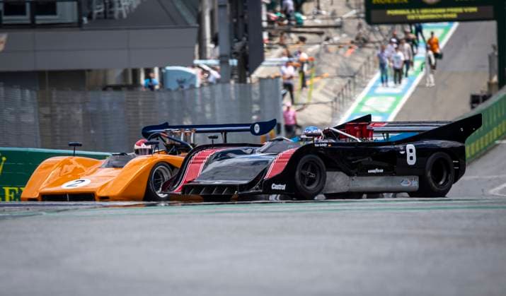 FORMULA 1 - GP of Austria 2023 SPIELBERG,AUSTRIA,02.JUL.23 - MOTORSPORTS, FORMULA 1 - Grand Prix of Austria, Red Bull Ring, legends parade. Image shows Helmut Marko (AUT) and Alexander Wurz (AUT).  GEPAxpictures xWolfgangxJannach