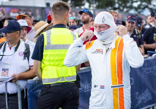 FORMULA 1 - GP of Austria 2023 SPIELBERG,AUSTRIA,02.JUL.23 - MOTORSPORTS, FORMULA 1 - Grand Prix of Austria, Red Bull Ring, legends parade. Image shows Jos Verstappen (NED).  GEPAxpictures xWolfgangxJannach