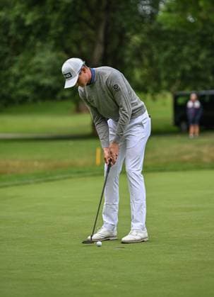 2nd July 2023; The Belfry, Sutton Coldfield, West Midlands, England: Betfred British Masters Golf, Day 4; Wilco Nienaber on the 12th green  ActionPlus12526217 GodfreyxPitt