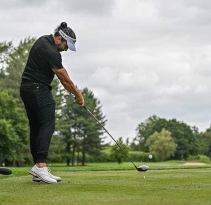 2nd July 2023; The Belfry, Sutton Coldfield, West Midlands, England: Betfred British Masters Golf, Day 4; Mike Lorenzo-Vera drives on the 13th tee  ActionPlus12526223 GodfreyxPitt