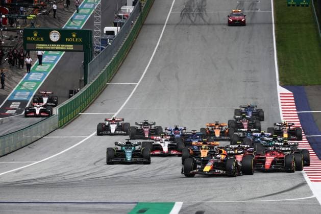F1 Austrian Grand Prix 2023 Start of the Formula 1 Austrian Grand Prix at Red Bull Ring in Spielberg, Austria on July 2, 2023. Spielberg Austria  Copyright: xJakubxPorzyckix originalFilename:porzycki-f1austri230702_npof8.jpg