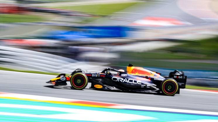FORMULA 1 - GP of Austria 2023 SPIELBERG,AUSTRIA,02.JUL.23 - MOTORSPORTS, FORMULA 1 - Grand Prix of Austria, Red Bull Ring. Image shows Max Verstappen (NED Red Bull Racing).  GEPAxpictures xMarioxBuehner