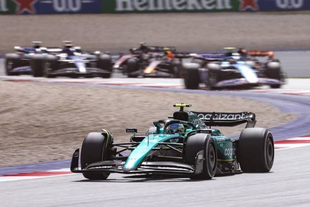 FORMULA 1 - GP of Austria 2023 SPIELBERG,AUSTRIA,02.JUL.23 - MOTORSPORTS, FORMULA 1 - Grand Prix of Austria, Red Bull Ring. Image shows Fernando Alonso (ESP Aston Martin).  GEPAxpictures xDanielxGoetzhaber