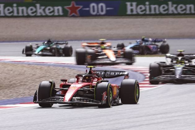FORMULA 1 - GP of Austria 2023 SPIELBERG,AUSTRIA,02.JUL.23 - MOTORSPORTS, FORMULA 1 - Grand Prix of Austria, Red Bull Ring. Image shows Carlos Sainz (ESP Ferrari).  GEPAxpictures xDanielxGoetzhaber