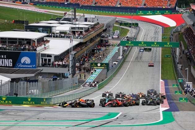 July 2, 2023, Spielberg, Styria, Austria: Podium Celebration....during FORMULA 1 ROLEX GROSSER PREIS VON OSTERREICH 2023 - Jun29 to Jul2 in RedbullRing - Spielberg, Austria Spielberg Austria - ZUMAm217 20230702_zsp_m217_002 Copyright: xAlessioxDexMarcox