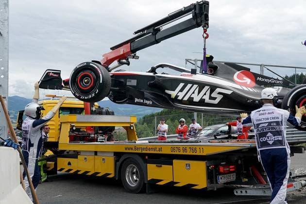Formula 1 Rolex Austrian Grand Prix 2023 02 07 2023, Red Bull Ring , Spielberg, Formula 1 Rolex Austrian Grand Prix 2023 , in the picture failure of Nico Hülkenberg DEU , Moneygram Haas F1 Team nordphotoxGmbHx xBratic nph00250