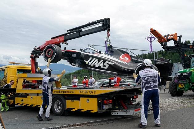 Formula 1 Rolex Austrian Grand Prix 2023 02 07 2023, Red Bull Ring , Spielberg, Formula 1 Rolex Austrian Grand Prix 2023 , in the picture failure of Nico Hülkenberg DEU , Moneygram Haas F1 Team nordphotoxGmbHx xBratic nph00250
