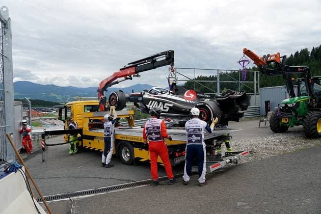 Formula 1 Rolex Austrian Grand Prix 2023 02 07 2023, Red Bull Ring , Spielberg, Formula 1 Rolex Austrian Grand Prix 2023 , in the picture failure of Nico Hülkenberg DEU , Moneygram Haas F1 Team nordphotoxGmbHx xBratic nph00250