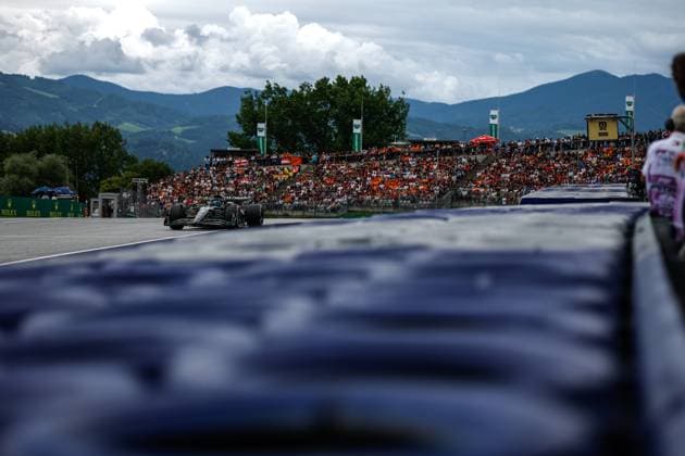 63 George Russell GBR, Mercedes AMG Petronas F1 Team , F1 Grand Prix of Austria at Red Bull Ring on July 2, 2023 in Spielberg, Austria Photo by HOCH ZWEI Spielberg Austria