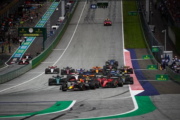 Start of the race during the Austrian GP, Spielberg 29 June-2 July 2023 at the RedBull Ring, Formula 1 World Championship, WM, Weltmeisterschaft 2023.  Copyright: xFedericoxBasile IPAx xipa-agencyx xFedericoxBasile IPAx 0 IPA_IPA39003733
