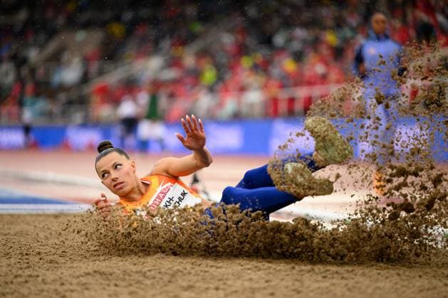 230702 Maryna Bekh-Romanchuk of Ukraine competes in women s long jump during Bauhaus-galan, part of the Diamond League series, on July 2, 2023 in Stockholm. Photo: Joel Marklund BILDBYRAN kod JM JM0496 bbeng friidrott athletics friidrett diamond league bauhaus-galan stockholm long jump lengde längdhopp ukraina *** 230702 Maryna Bekh Romanchuk of Ukraine competes in women s long jump during Bauhaus galan, part of the Diamond League series, on July 2, 2023 in Stockholm Photo Joel Marklund BILDBYRAN kod JM JM0496 bbeng friidrott athletics friidrett diamond league bauhaus galan stockholm long jump lengdehopp ukraina  Copyright: JOELxMARKLUND BB230702JM037