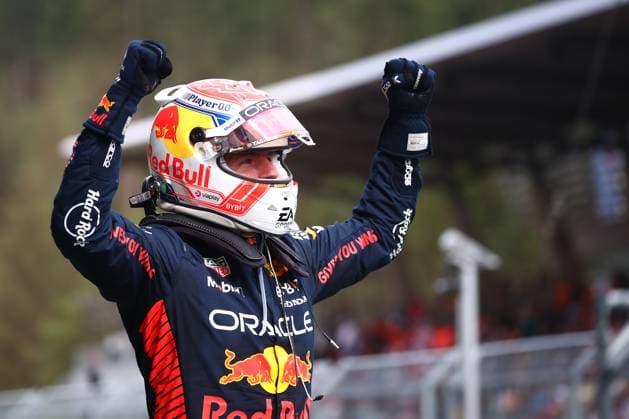F1 Gran Prix of Austria Max Verstappen of Red Bull Racing celebrates at the end of the F1 Grand Prix of Austria at Red Bull Ring on July 2, 2023 in Spielberg, Austria. Spielberg Monte-Carlo Austria Copyright: xBasilex