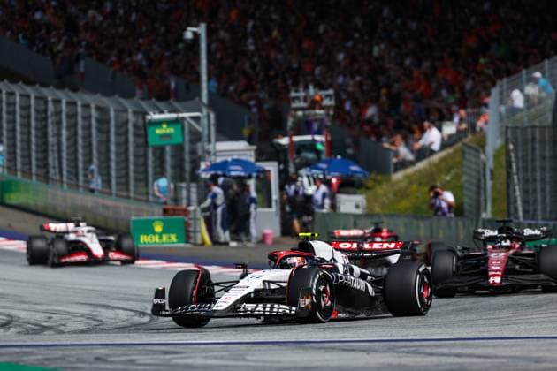 22 TSUNODA Yuki (jap), Scuderia AlphaTauri AT04, action during the 2023 Formula 1 Rolex Grosser Preis von Osterreich, 2023 Austrian Grand Prix, 9th round of the 2023 Formula One World Championship, WM, Weltmeisterschaft from June 30 to July 2, 2023 on the Red Bull Ring, in Spielberg, Austria - F1 - AUSTRIAN GRAND PRIX 2023 - RACE DPPI Panoramic  00123023_G0OD5529 