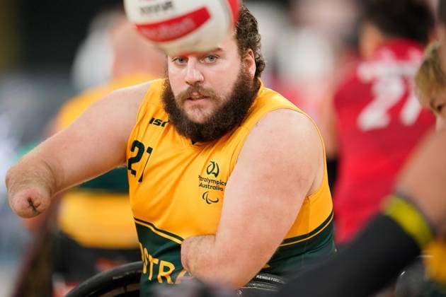 Bilder des Jahres 2023, Sport 07 Juli Sport Themen der Woche KW26 Sport Bilder des Tages Josh Nicholson (AUS), JULY 2, 2023 - Wheelchair Rugby : Final match between Japan 55-44 Australia at Tokyo Metropolitan Gymnasium during Mitsui Fudosan 2023 World Wheelchair Rugby Asia-Oceania Championship in Tokyo, Japan. Noxthirdxpartyxsales  (223192771)