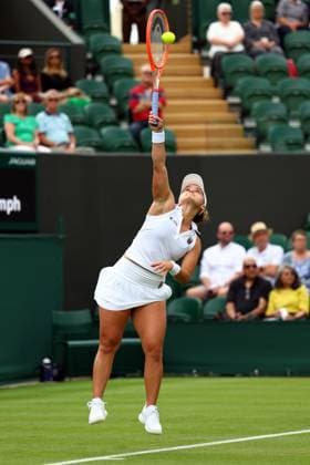 Mandatory Credit: Photo by Simon Dael Shutterstock (13992952d) Lauren Davis during her first round match Wimbledon Tennis Championships, Day 1, The All England Lawn Tennis and Croquet Club, London, UK - 03 Jul 2023 Wimbledon Tennis Championships, Day 1, The All England Lawn Tennis and Croquet Club, London, UK - 03 Jul 2023  Copyright: xSimonxDael Shutterstockx 13992952d