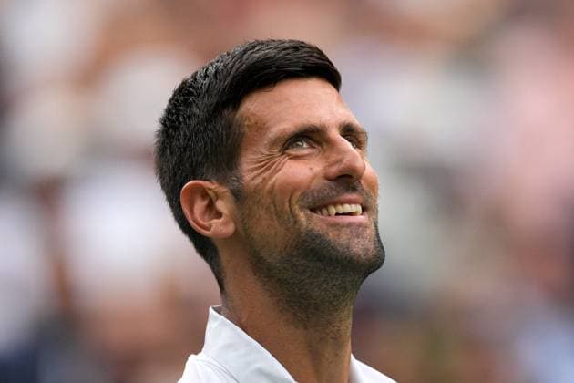 Mandatory Credit: Photo by Dave Shopland Shutterstock (13992815ah) Novak Djokovic during his first round match Wimbledon Tennis Championships, Day 1, The All England Lawn Tennis and Croquet Club, London, UK - 03 Jul 2023 Wimbledon Tennis Championships, Day 1, The All England Lawn Tennis and Croquet Club, London, UK - 03 Jul 2023  Copyright: xDavexShopland Shutterstockx 13992815ah