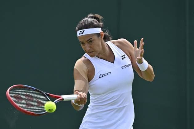Tennis : Wimbledon 2023 - Angleterre- Caroline Garcia - France Tennis : Wimbledon 2023 - Angleterre- 01 07 23 ChrysleneCaillaud Panoramic  