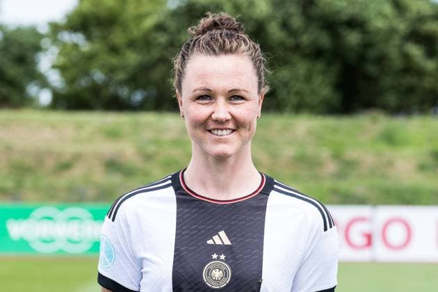 team photo portrait appointment DFB women 03 07 2023 Marina Hegering Germany, 5 team photo portrait appointment DFB women, Herzogenaurach, adidas Homeground Copyright: xBEAUTIFULxSPORTS Wunderlx