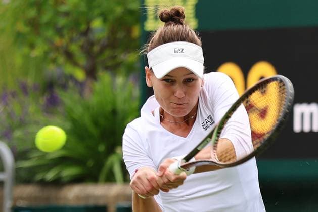 TENNIS - Wimbledon 2023 LONDON,ENGLAND,03.JUL.23 - TENNIS - WTA, Tennis Damen Tour, Wimbledon, Grand Slam. Image shows Veronika Kudermetova (RUS).  GEPAxpictures xAlanxGrieves