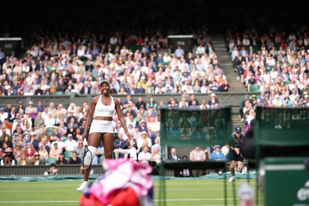 3rd July 2023; All England Lawn Tennis and Croquet Club, London, England: Wimbledon Tennis Tournament Day 1; Ladies singles match, Venus Willians versus Elina Svitolina  ActionPlus12526816 ShaunxBrooks