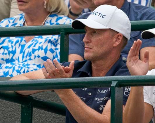 Mikael Ymer (SWE) and Norwegian Caspar Ruud (NOR) on day one at the 2023 Wimbledon Championships at the All England Club, London, United Kingdom,, Credit:Peter van den Berg Avalon UK, Wimbledon  Copyright: xPeterxvanxdenxBergx xAvalonx 0786960359