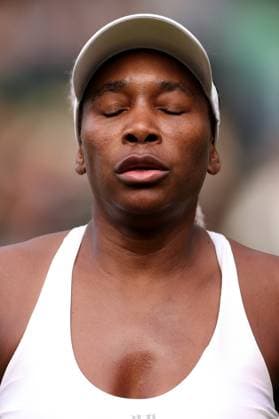 3rd July 2023; All England Lawn Tennis and Croquet Club, London, England: Wimbledon Tennis Tournament; A dejected Venus Williams during her match against Elina Svitolina in the womens singles  ActionPlus12526847 ShaunxBrooks