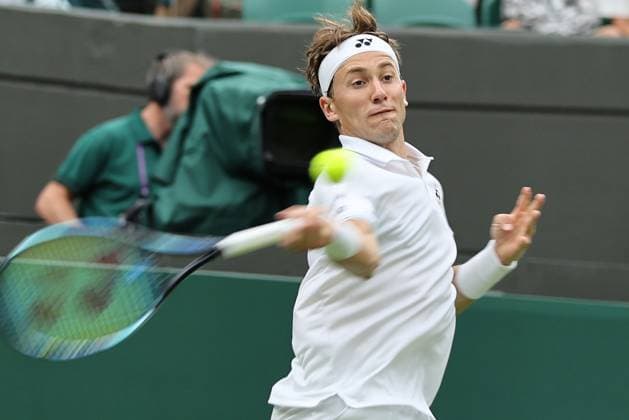 TENNIS - Wimbledon 2023 LONDON,ENGLAND,03.JUL.23 - TENNIS - ATP, Tennis Herren World Tour, Wimbledon, Grand Slam. Image shows Casper Ruud (NOR).  GEPAxpictures xAlanxGrieves
