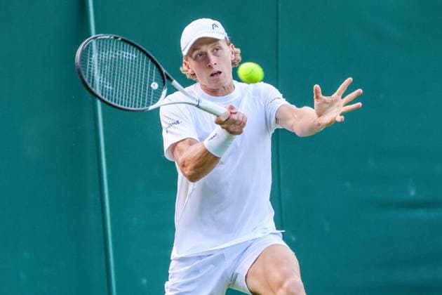 2023 Wimbledon Tournament LONDRES, LO - 03.07.2023: 2023 WIMBLEDON TOURNAMENT - Emil Ruusuvuori (FIN) during Wimbledon 2023 Tournament held in London, England. (Photo: Andre Chaco Fotoarena) x2396968x  AndrexChaco