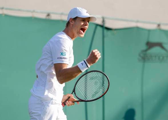 Tennis, Wimbledon, Day 1, Yannick Hanfmann - Taylor Fritz, match suspended
