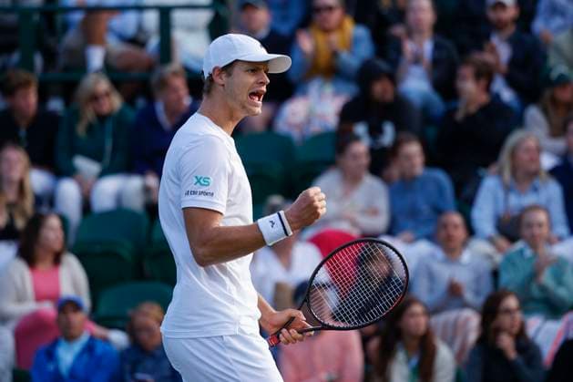 Yannick Hanfmann GER makes fist and cheers, jubilation,joy,emotion Copyright: xJuergenxHasenkopfx