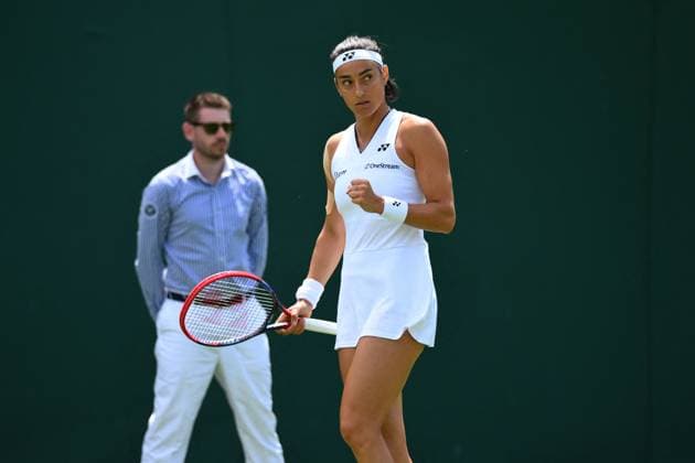 Wimbledom Championships Day 1 Caroline Garcia (FRA) plays her first round match at the 2023 Wimbledon Championships at the AELTC in London, UK on July 3, 2023. Photo by Corinne Dubreuil ABACAPRESS.COM London United Kingdom  Copyright: xDubreuilxCorinne ABACAx 859389_002 DubreuilxCorinne ABACAx 859389_002